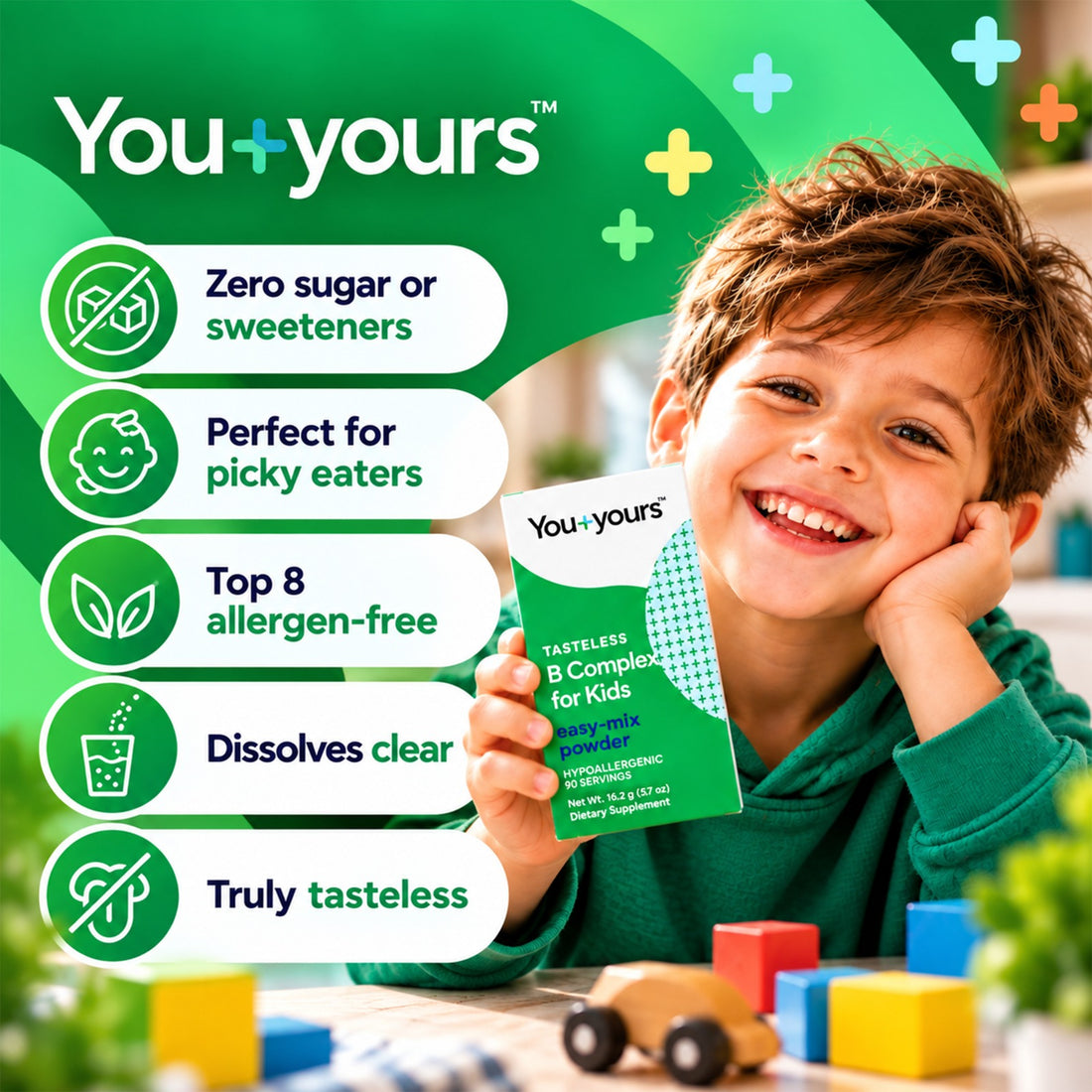 Tasteless B Complex Powder for Kids