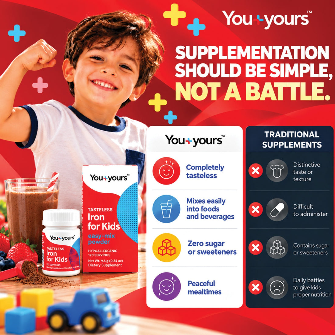 Tasteless Iron Powder for Kids