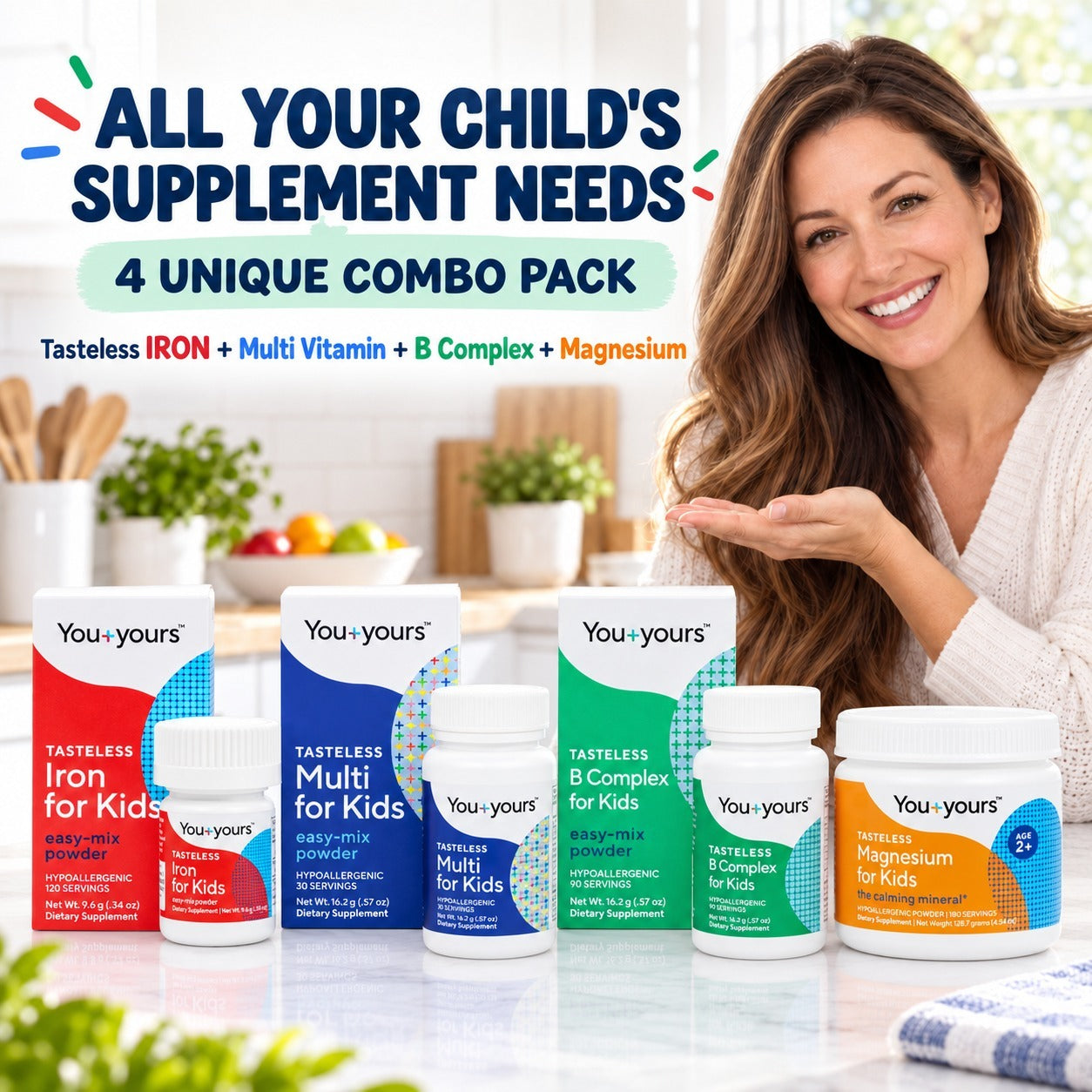 4-in-1 Kids Supplement Combo Pack
