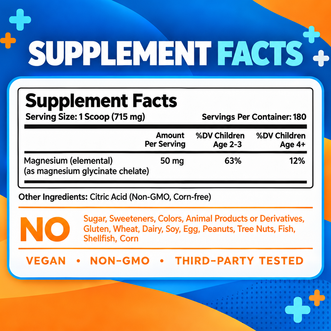 Tasteless, Calming Magnesium for Kids