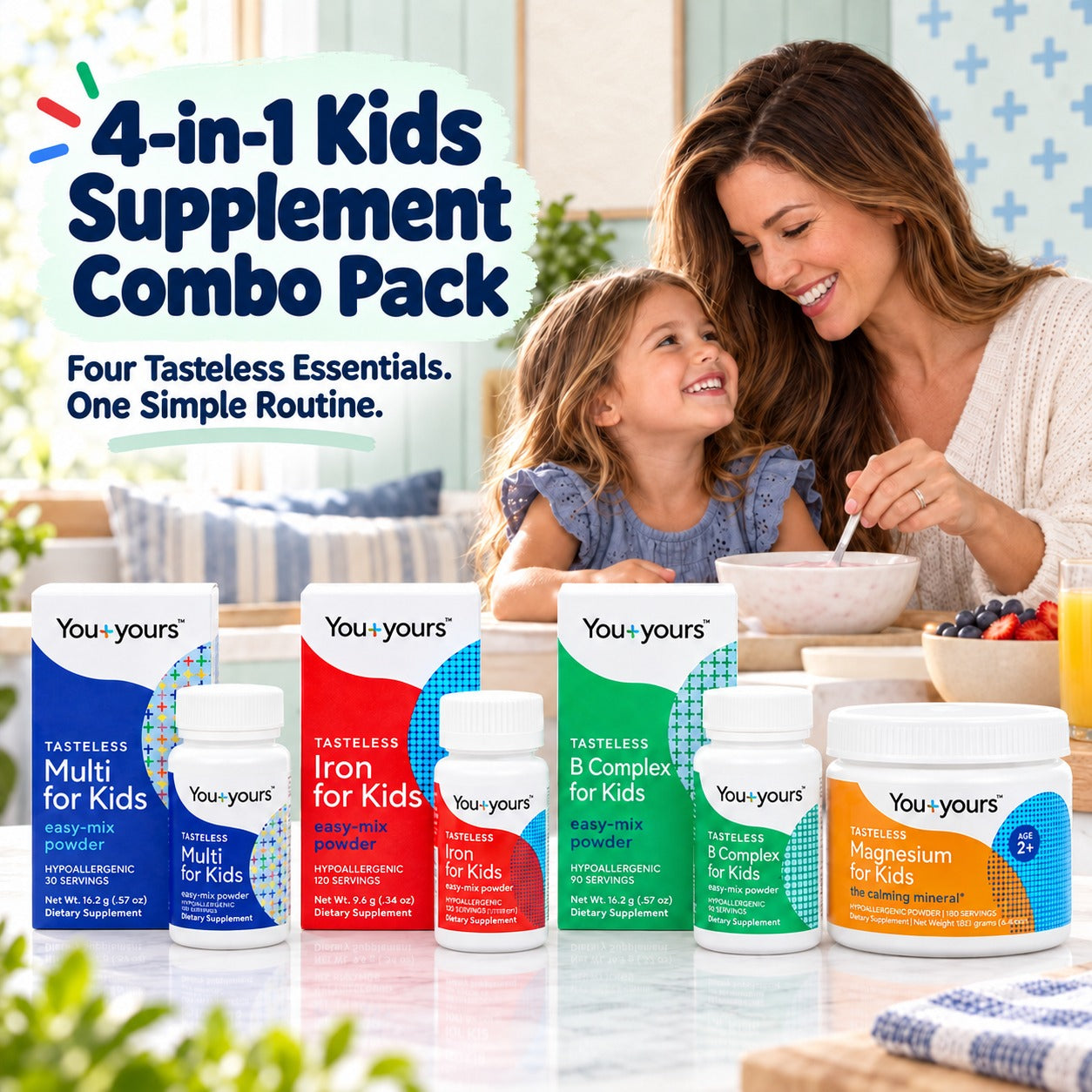 4-in-1 Kids Supplement Combo Pack